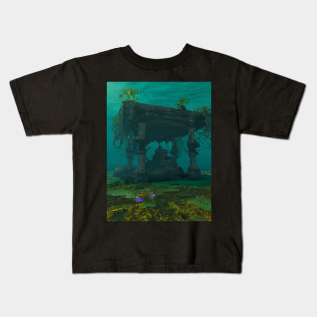 Underwater Mysteries of The Missing Temple Kids T-Shirt by Cakeboard Designs